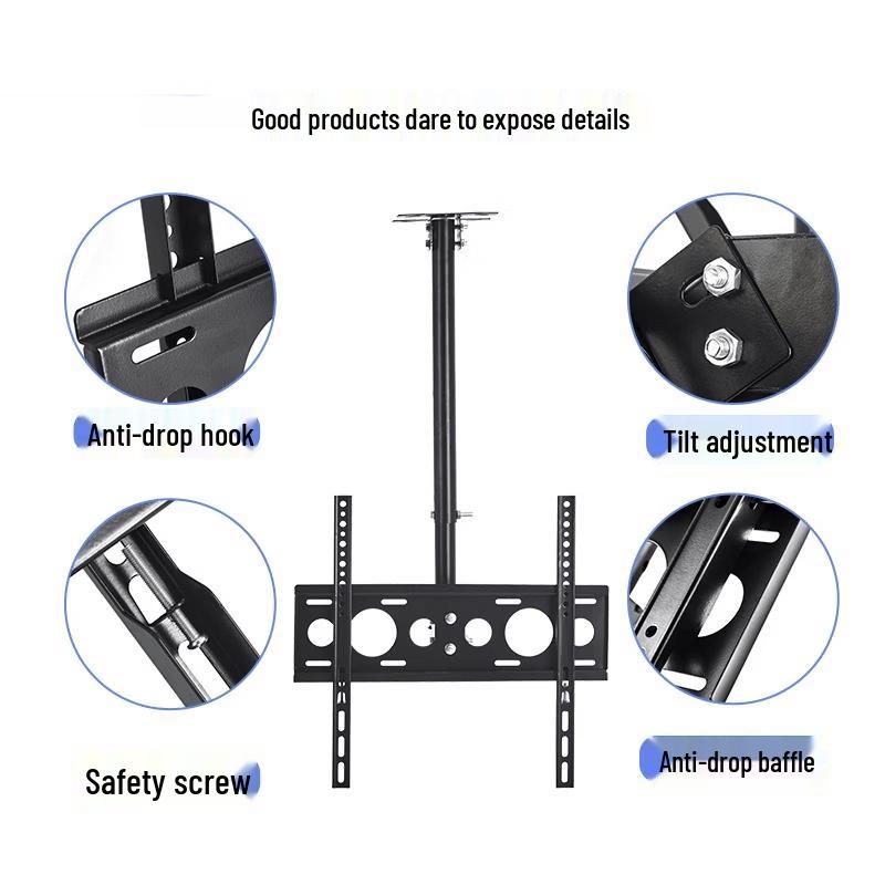 OLOEY Universal Swivel TV Ceiling Mount for 32-65 Inch Displays
