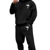 Completo da uomo taglie forti con felpa con cappuccio in velluto e pantaloni della tuta - 25 modelli, vestibilità ampia, abbigliamento sportivo casual da esterno