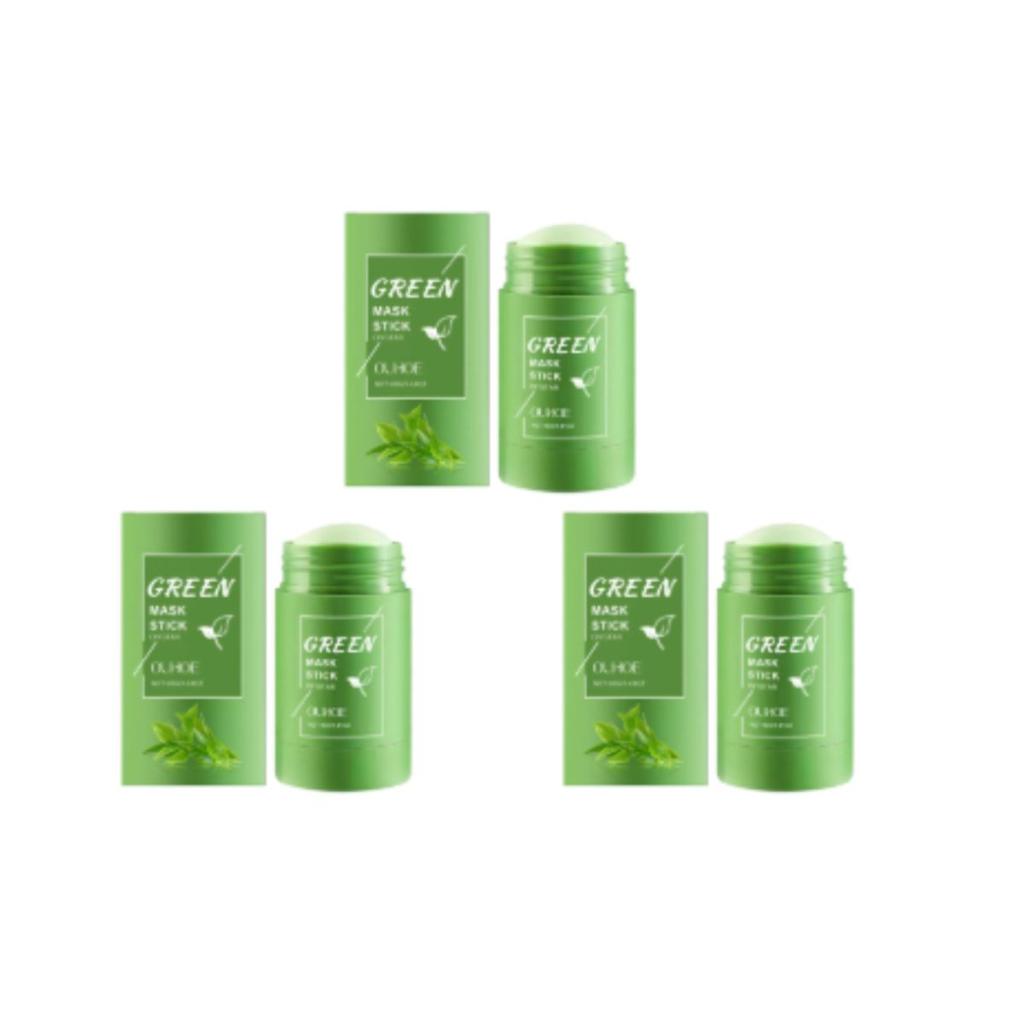 40g Maschera Solida al Tè Verde Rimuovi Punti Neri Pulisce i Pori Stick Imperfezioni Facciali Punti Neri Restringe Pulizia Viso Maschera Idratante