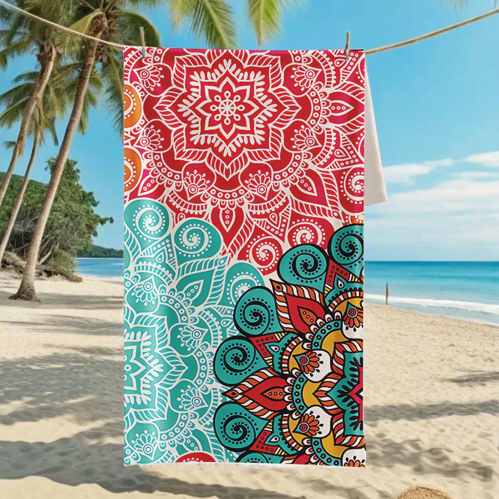 New, Double-sided Velvet Beach Towel, Support Surf Towel, Sports Towel.