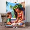 Disney Cartoon Moana Room Warming Decorative Flannel Thin Blanket.Office,Chair,for Sofa,Living room,Travel Picnic Blanket Gifts