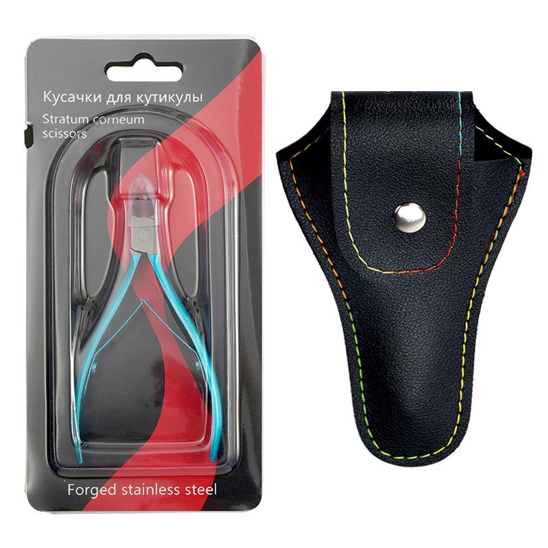 Schräger Edelstahl Zehennagelknipser für eingewachsene Nägel & Nagelhautschneider