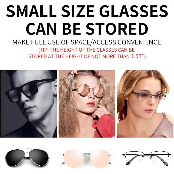 Car Glasses Box Portable Car Sunglasses Holder In The Car Driving Glasses Holder Eyeglass Case Sun Visor Car Lenses Holder