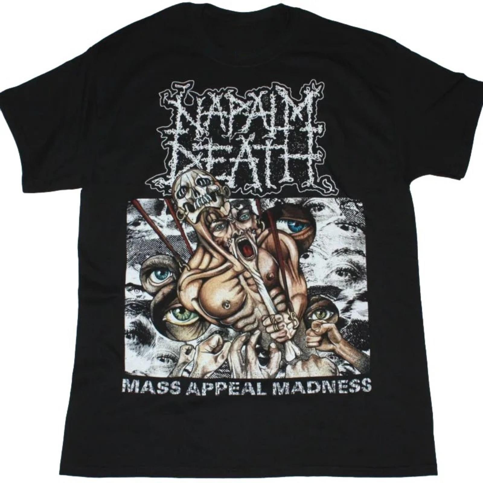 NAPALM DEATH MASS APPEAL MADNESS T- Shirt Short Sleeve Black Men S to 5XL BE2234 S
