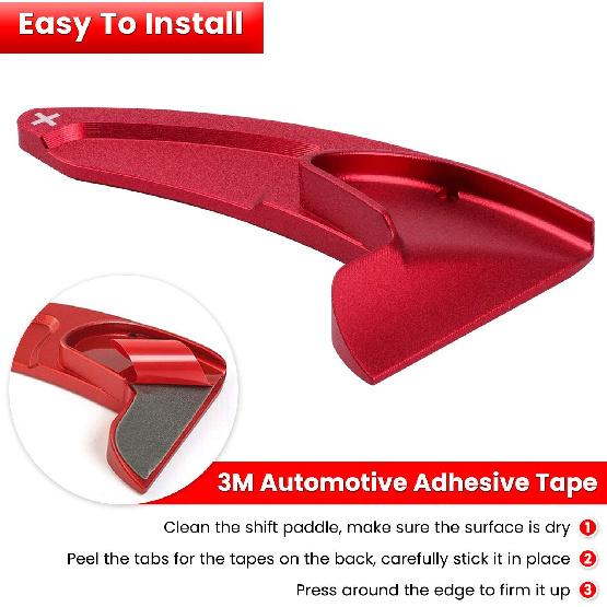 Steering Wheel Shift Paddle Extended Shifter Trim Cover For Dodge Challenger Charger Durango RT & Scat Pack 2015-2024, For Jeep Grand Cherokee 2014-