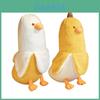 Adorkable Yellow/white Banana Duck Stuffed Plush Toy Pillow For Hugging