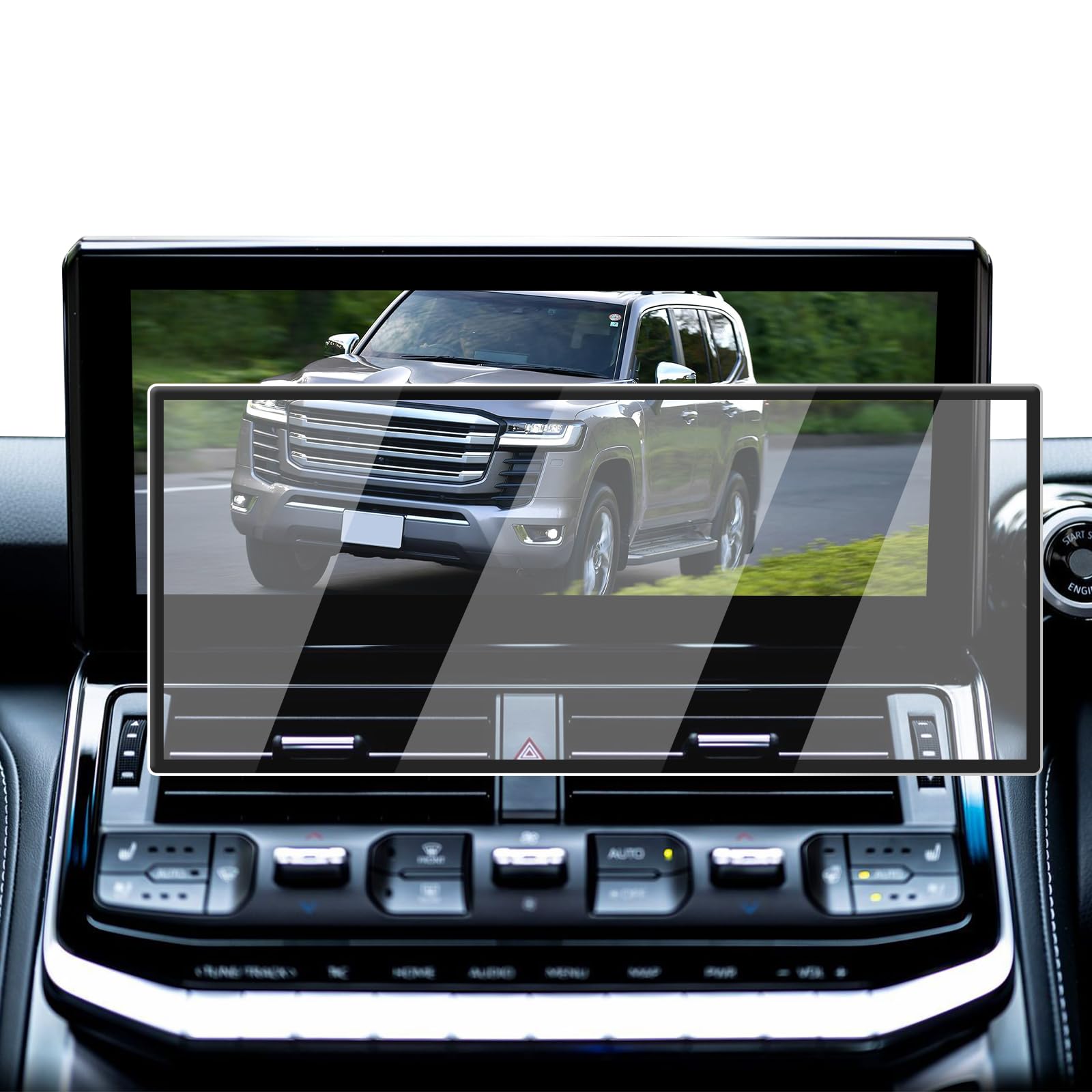 

ECOZEN Toyota Land Cruiser 300 Series Car Navigation Tempered Land Cruiser 300 FJA300W VJA300W Dedicated Navigation Protective Scratch Fingerprint