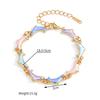 Stainless steel dolphin-shaped bead bracelet - simple dopamine-style line bracelet