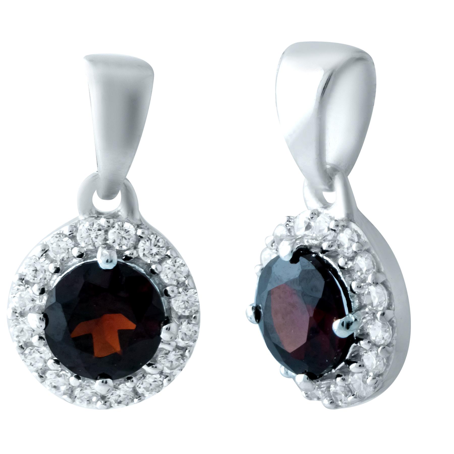 

Срібна підвіска з гранатом 0.829ct (1911167) темні цукерки apple червоний колір