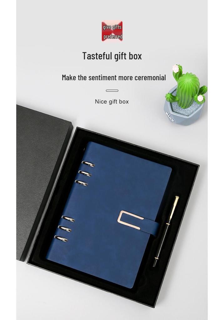 A5/B5 Loose-leaf Notepad: Business Meeting Notebook with Detachable Pages and Custom Logo Printing