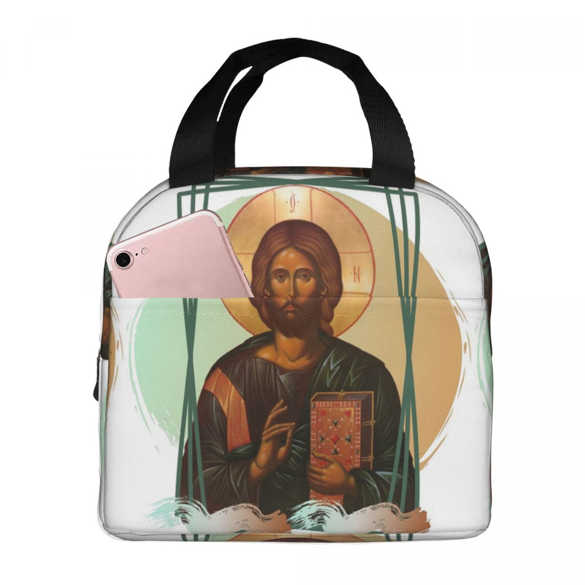 Lord Jesus Christ Insulated Lunch Bag for Kids School Cooler Thermal Food Box Tote Portable Lunch Boxes Container One Size
