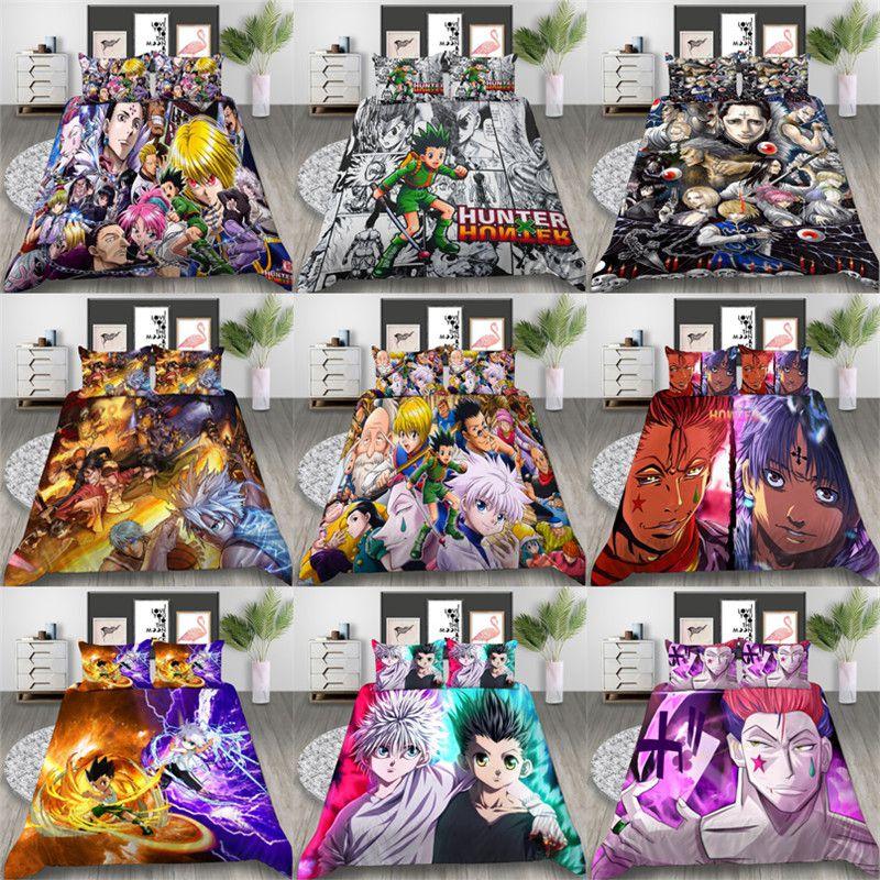 Hunter Hunter 3D Gedrucktes Anime Bettwäscheset für Komfortablen Schlaf US EU Größen