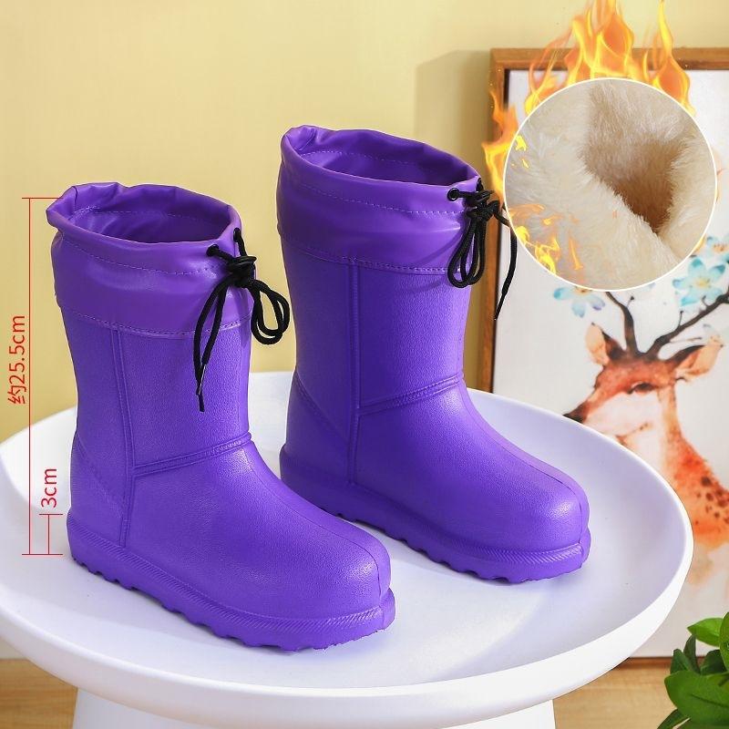 Winter warme Outdoor wasserdichte Schneestiefel Damen- und Herren-Kurzstiefel rutschfeste flachsohlige mittelhohe Stiefel verdickte Samt-Baumwollschuhe Baumwolle.