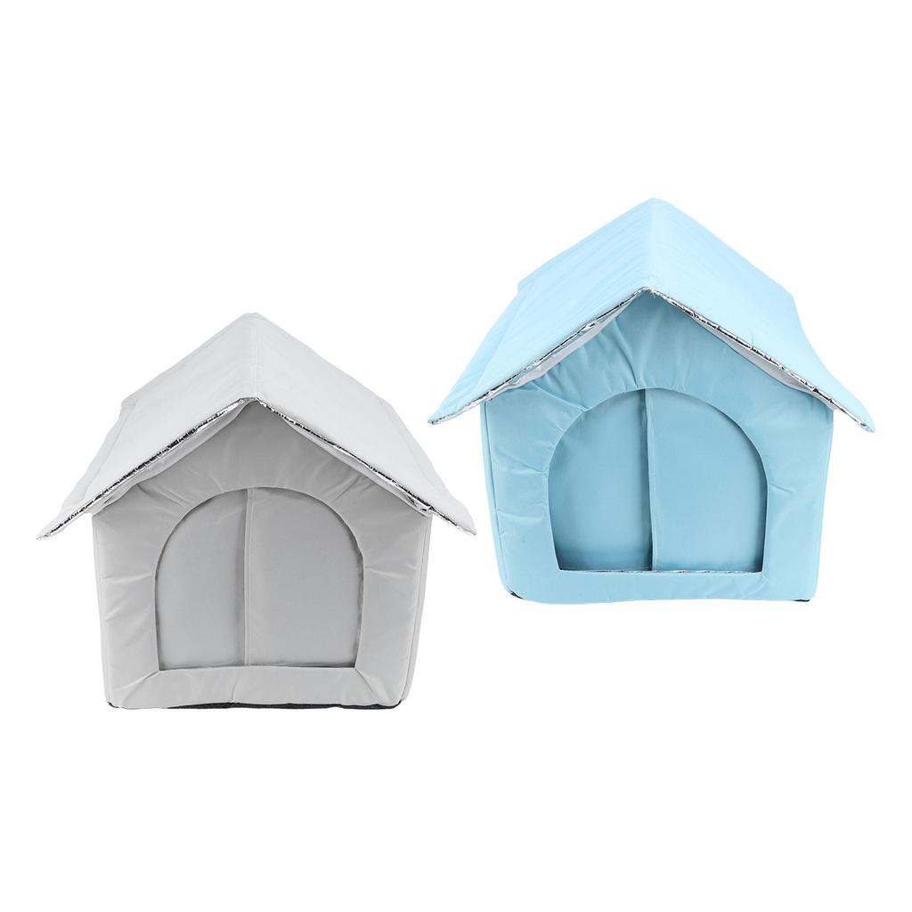 Outdoor Cat House Water Resistant Weather Proof Spacious Enclosed Winter Insulated Cat Shelter for D