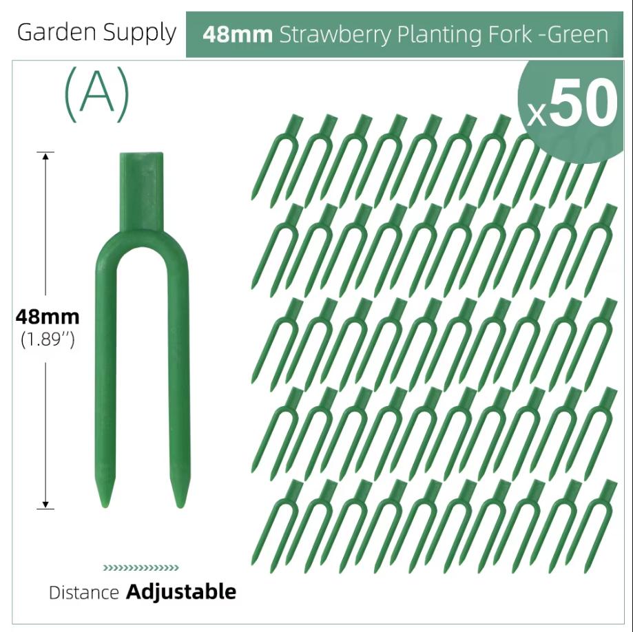 

Garden Green Strawberry Planting Fork Stolon Fixator Watermelon Vine Garden Plants Pressing Device Fastening Fixture Clamp Clips