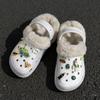 2025 Winter Plus Velvet Cotton Slippers, Outdoor Closed-Toe, 5cm Height Boost