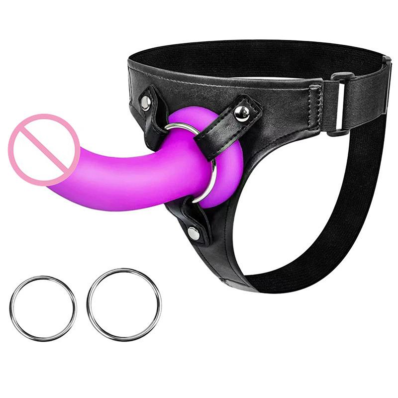 Wear Pants For Dildos Strap On Dildo Harness Adult Sex Toys For Women Men Pegging Dildo Adjustable Waist And Thigh Soft Leather