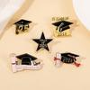 Premium Alloy Graduation Hat Brooch Classic Graduation Hat Brooch for Alumni Gatherings and Keepsake Collections