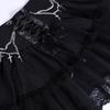 GMXIA Trend letnej halloweenskej párty Slim-fit Chain Cross Dvojitá gotická polovičná sukňa pre ženy