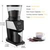 BioloMix AZ-BG706ST Conical Burr Coffee Grinder, 30 Grind Settings, Digital Timer, 300g Hopper