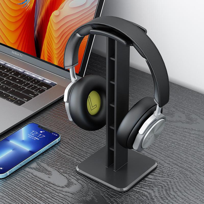 Universal Over-Ear Headphone Stand for Internet Cafe Headsets and Display