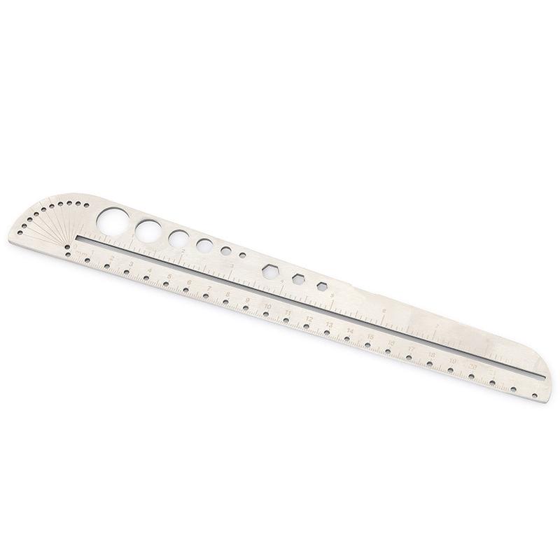 Multifunctional Stainless Steel Angle Ruler Measurement Tool Kawaii School Supplies Art Craft Geometry Drawing Instrument