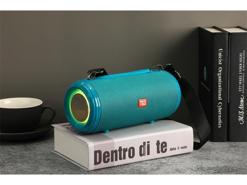 

TG537 Красочный свет Двойная диафрагма Открытый водонепроницаемый Bluetooth-динамик с T-картой и функцией вызова фиолетовый