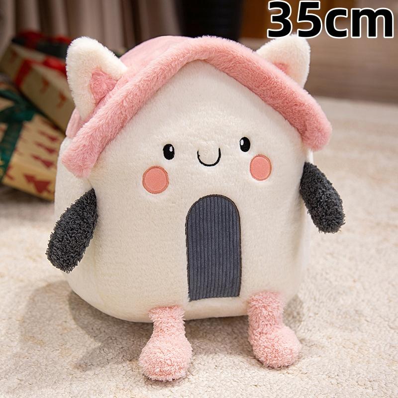 Cartoon Kingdom Serie Pluche Speelgoed Gezellige Knuffel Schattig Vliegtuig Bus Voertuig Huis Raket Poppetje Creatieve Kamer Decor Kinder Spel Props