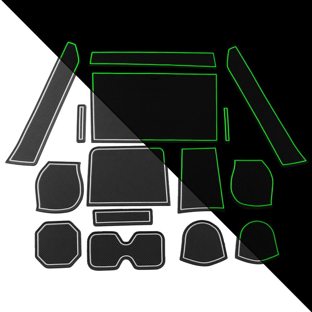 Car Door Groove Mat for Suzuki IGNIS Door Slot Pad Anti Dust Mats Water Cup Holder 15Pcs Non-Slip Pad Interior Accessories