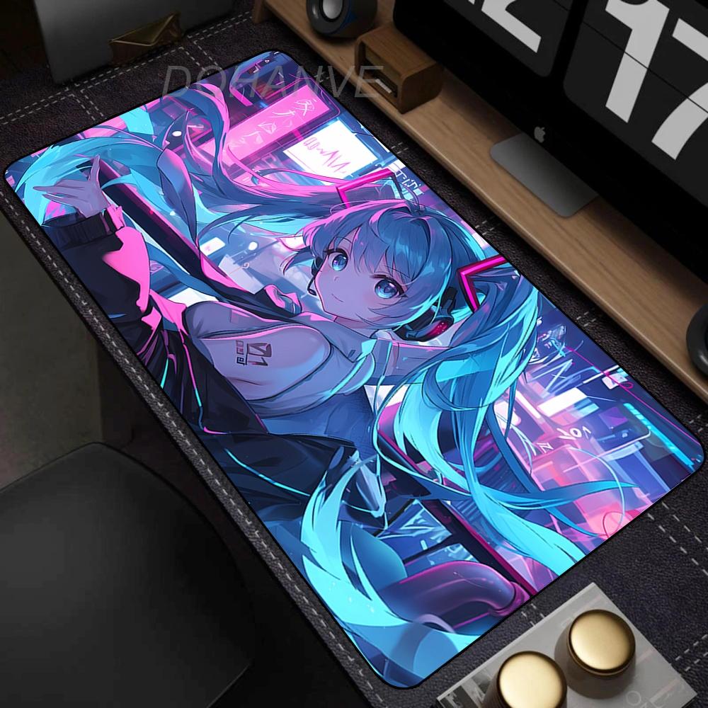 XXL Mouse Pad H-hatsune Miku Mousepads Multi Size Keyboard Pads Desk Mats Extended Mausepad Office Gaming Accessories Mousepad