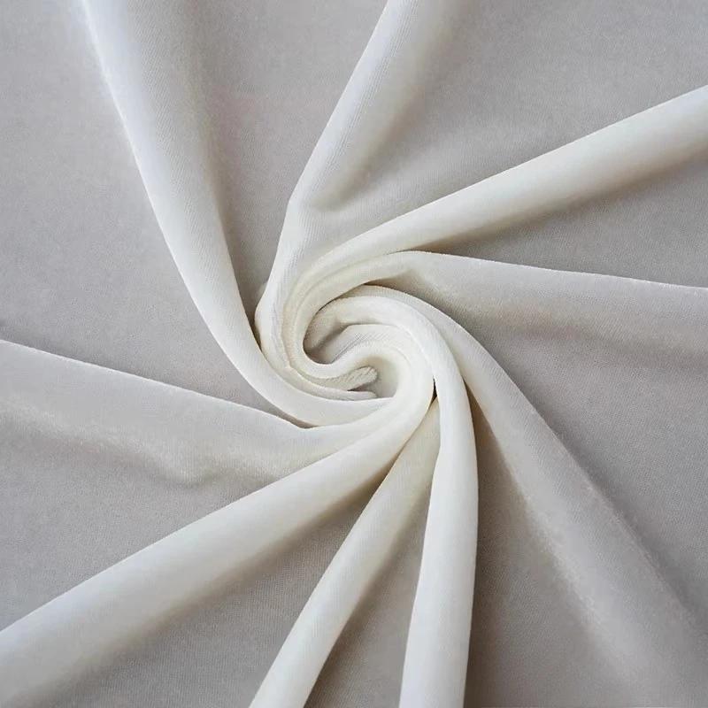 Einfarbiges Hochwertiges Seidenvelours-Stoff für DIY Nähen Kleid Cheongsam Oberteil Rock Weitbeinige Hosen Bekleidungsstoff