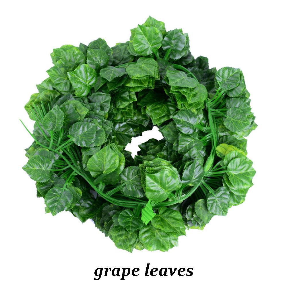 12/6/1pcs/Pack Artificial Liana Vine Wall Hanging Fake Plants Ivy String Leaves for Home Outdoor Garden Wedding Party Decoration