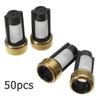 50Pcs Universal Fuel Injector Basket Filters High-Quality Material, Precision Filtration