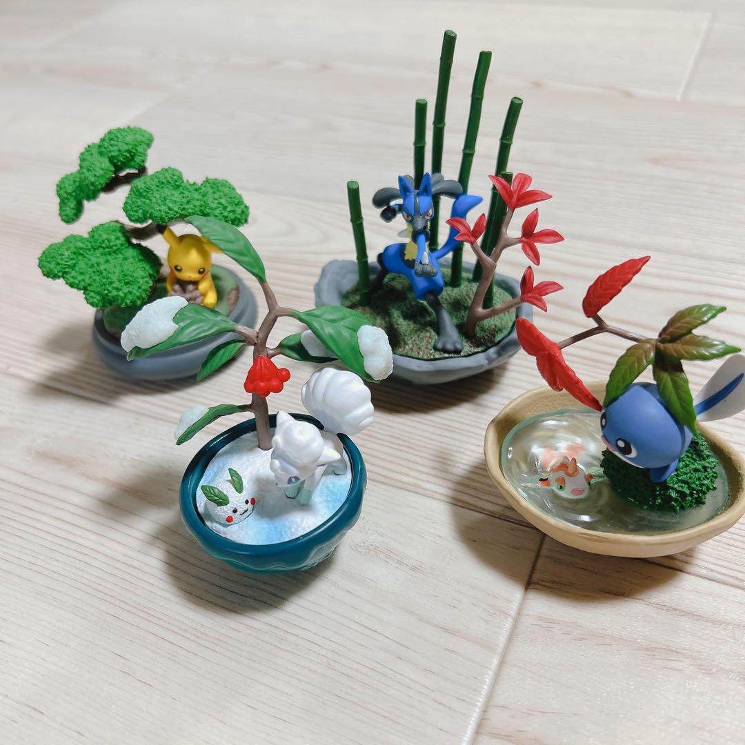 

[Б/У] Pokemon Pocket BONSAI Пикачу, Вульпикс, Политод, Лукарио