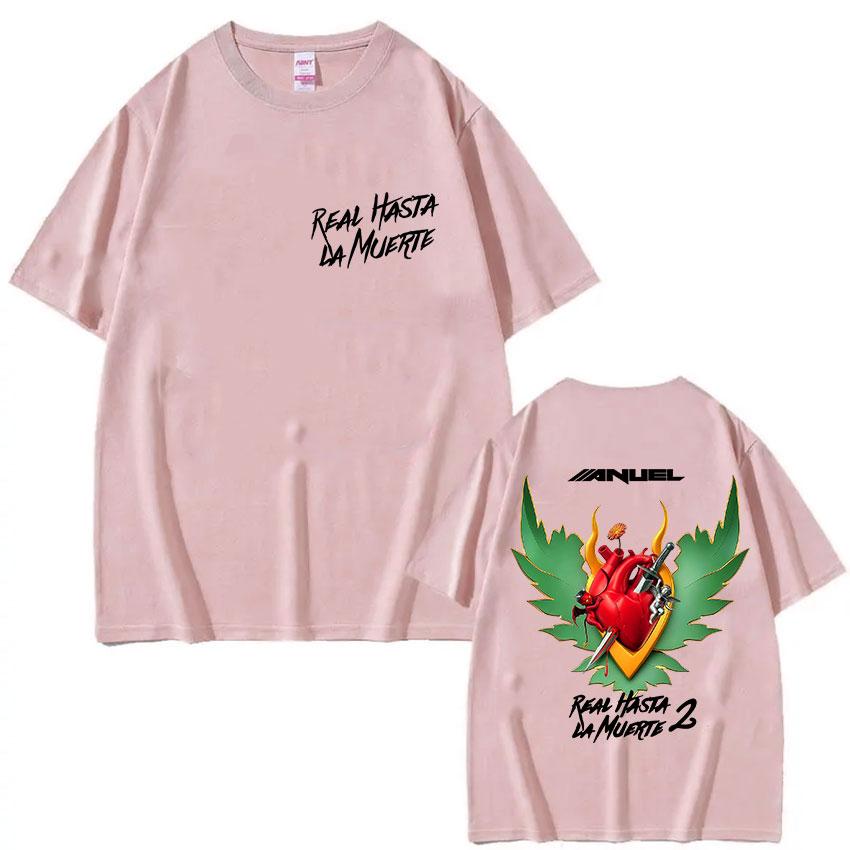 Rapper ANUEL AA Real Hastala La Muerte Album 2025 Graphic T Shirts Mens Vintage Fashion Pop Oversized Cotton Tshirt Streetwear