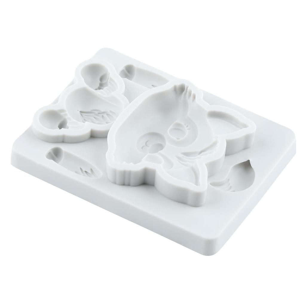 Wolf Silicone Mold Woodland Animal Fondant Molds Cake Decorating Tools Cupcake Topper Candy Resin Clay Chocolate Gumpaste Mold