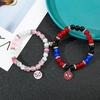 Braccialetti dell'amicizia di Spiderman, Migliore amico Bff, Halloween, Natale, Cordino coordinato, Catena con perline, Braccialetti per coppie, Nuovo,