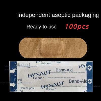 100pcs Boxed Wound Hemostatic Band-aid Portable Disposable Tape Breathable Band-aid