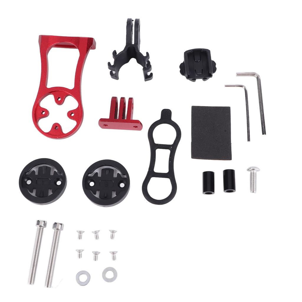 Cycling Bike Stem Extension Mount Holder for Computer & Sports Camera (Red)