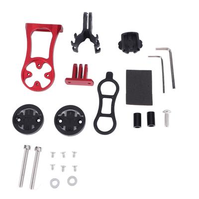 Cycling Bike Stem Extension Mount Holder for Computer & Sports Camera (Red)