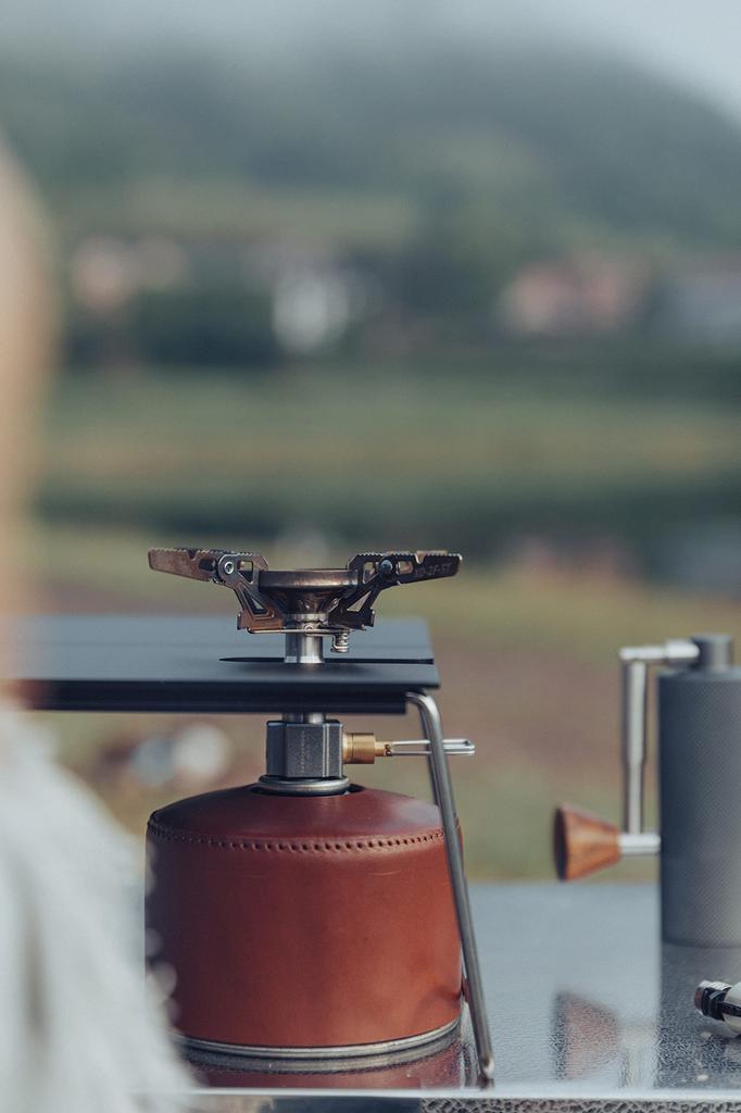 CAMPING MOON Solo Kitchen Single Burner Soto Windmaster Amicus Compact Stove Heat Insulation Table Solo Table Aluminum Table with Storage Bag Camping