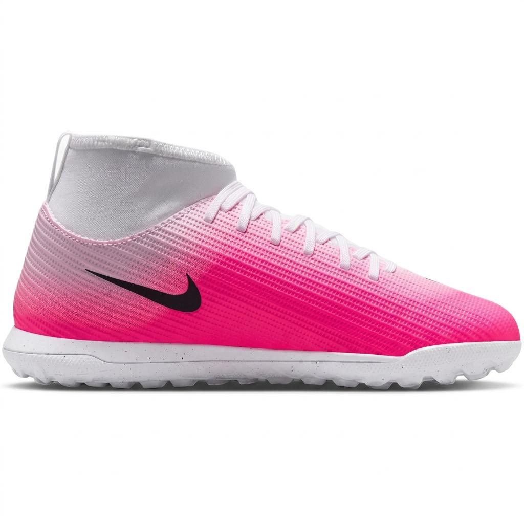 Nike Mercurial Superfly 11 Jr. Club TF GS Comfortable Fit High-Top Kids Soccer Shoes Unisex Sneaker Pink White IQ2321-900