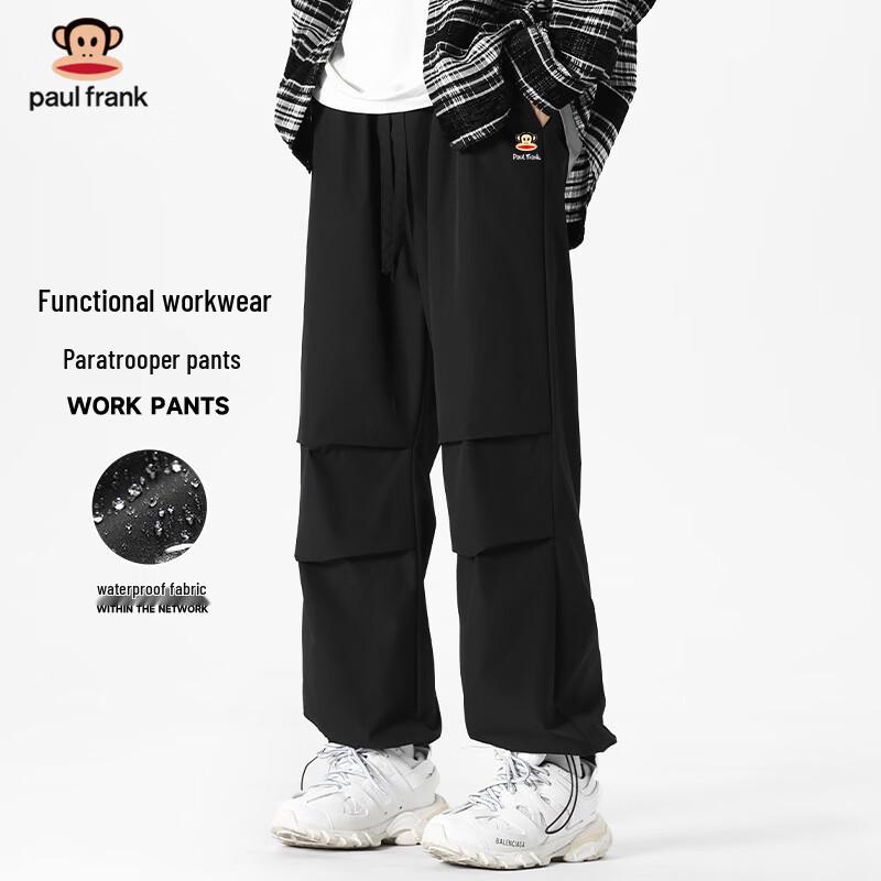 paul frank Мужские свободные прямые брюки-карго с множеством карманов M