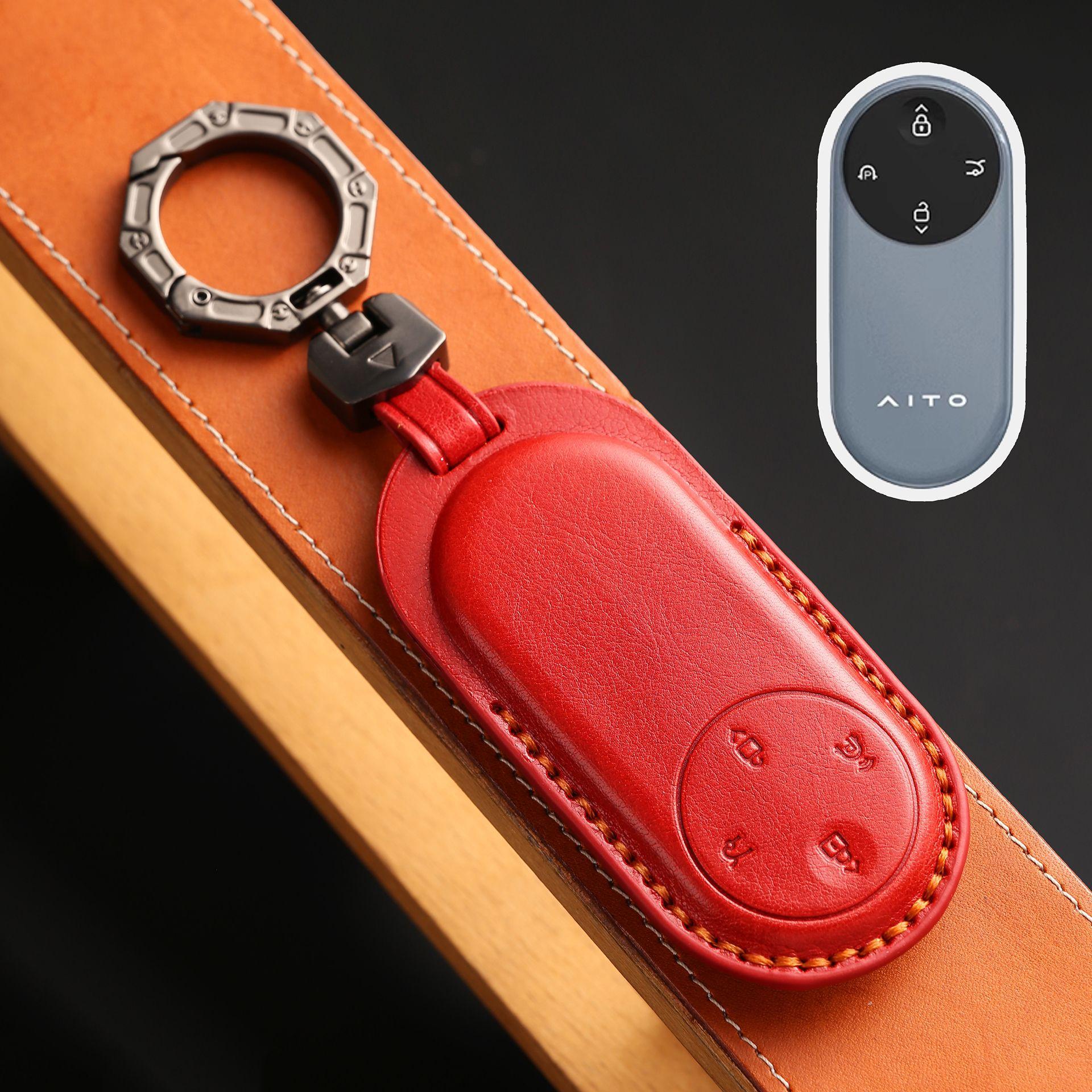 

Специальный комплект ключей Huawei Wenjie m9 m5 новый 2024 m7 высококлассный aito мужская пряжка-ракушка товары для украшения салона автомобиля красный