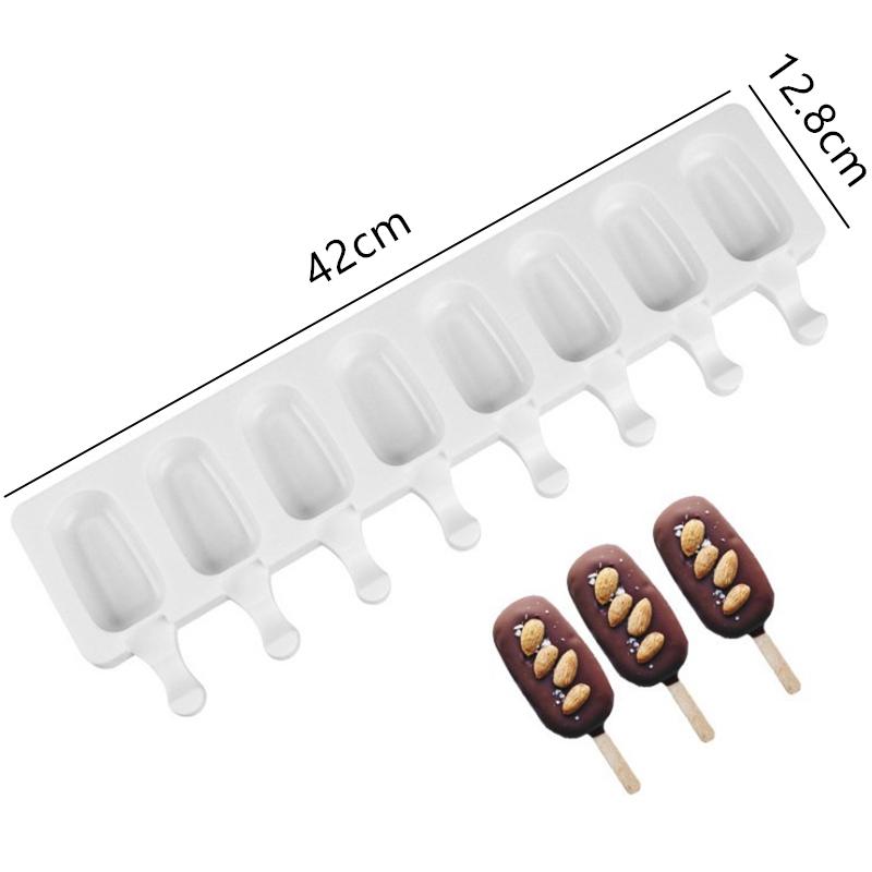 

Морозильная камера для десертов, 4/10 ячеек, силиконовая форма для мороженого на палочке с крышкой, самодельный лоток для льда из фруктового сока на палочке