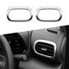 For Toyota Yaris Cross / Yaris     ABS Chrome Front Air Condition Vent Outlet Cover Frame Trims Car Accessories