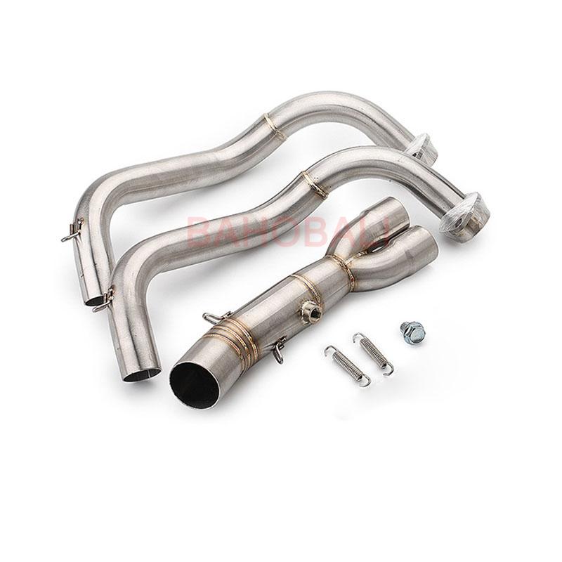 For YAMAHA MT07 FZ07 2014-2024 Years R7 2021-2024 Years Motorcycle Exhaust Full Systems Escape Moto Modified Header Link Pipe