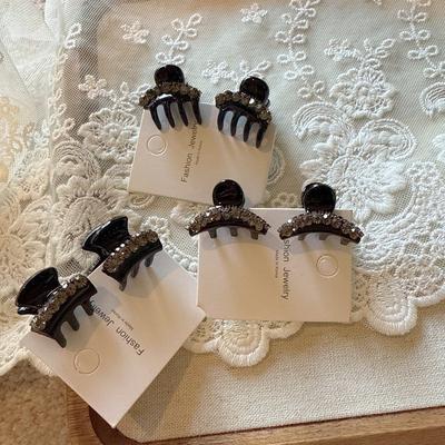 Stile Lusso Leggero Coreano Coppia di Mollette Laterali Incrostate di Diamanti Senso Elegante e Avanzato Piccolo Clip a Pinza con Diamanti Flash