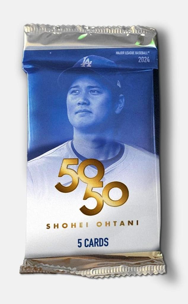 2024 Topps 50/50 Shohei Ohtani 1 Pack (2024 Topps 50/50: Sho Hei Ohtani Single Pack) [Completely Unopened Pack]