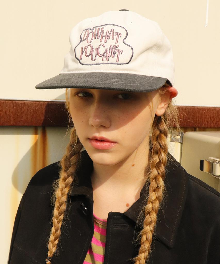 Seullipiseullib Flat Do What You Cant Beige/Charcoal Cap